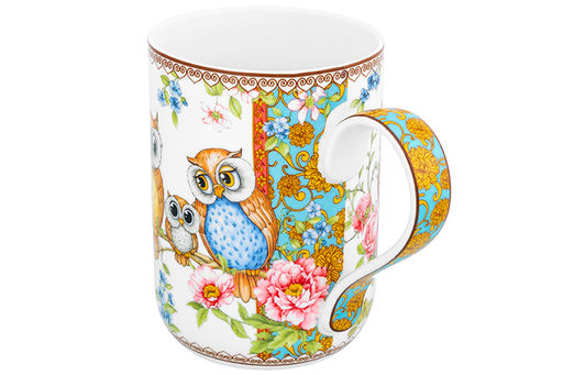 Кружка 400 мл 11,5*7,5*10,5 cм Совушки NEW BONE CHINA - Elan gallery фото 5