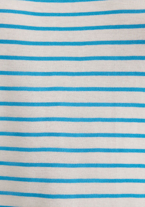 Mavi Logo Bask?l? Mavi Cizgili Tisort фото 6