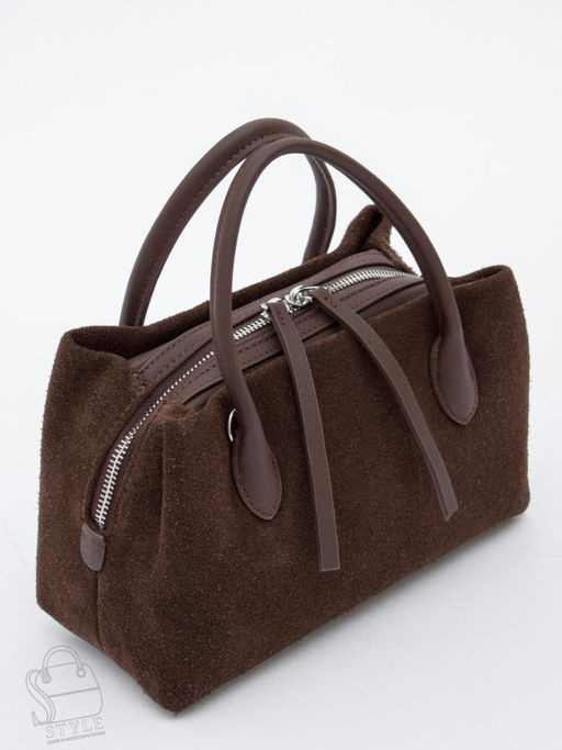 Сумка женская кожаная 7607PE coffee Polina&Eiterou фото 5