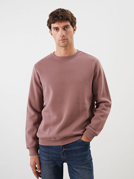 Bisiklet Yaka Erkek Sweatshirt