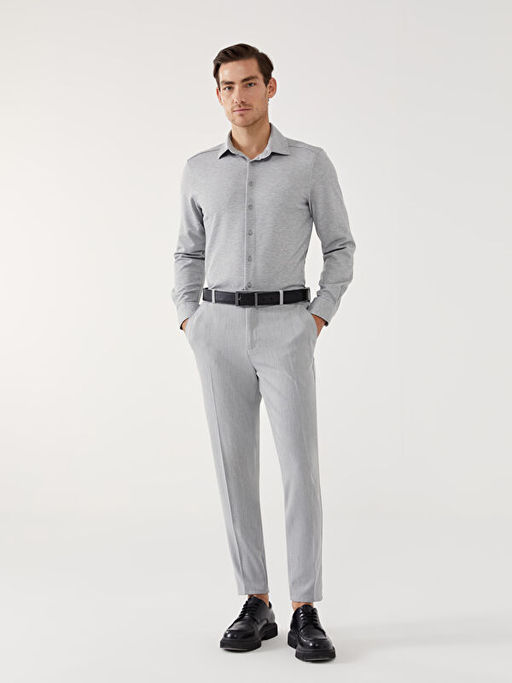 Slim Fit Uzun Kollu Erkek G?mlek