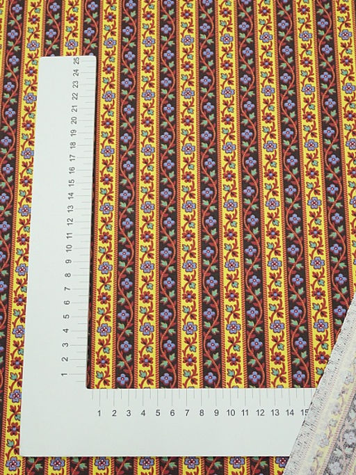 Перкаль Цветущие полоски, ГОСТ, ш.1.5м, хлопок-100%, 125гр/м.кв - Купава фото 7