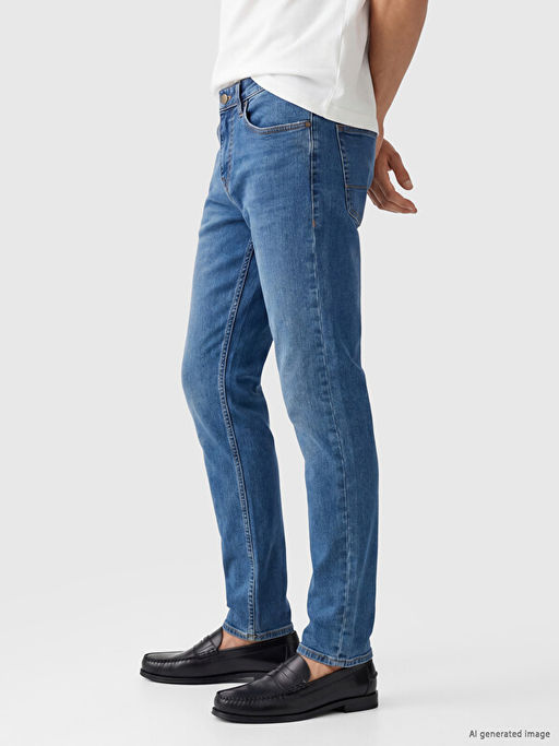 750 Slim Fit Erkek Jean Pantolon - Waikiki фото 3