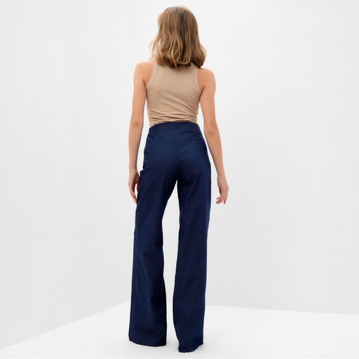 Джинсы женские клёш MINAKU: Jeans Collection, размер 42, синие