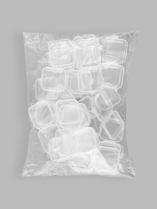 Бокс для хранения мелочей, 3.5×3.5×1.8 см, пластиковый, прозрачный