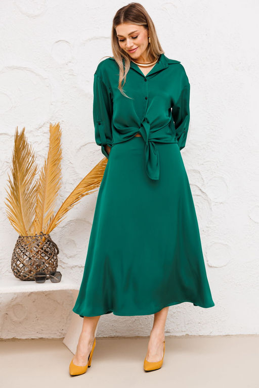 Рубашка AmberA 1066И изумруд  фото 4