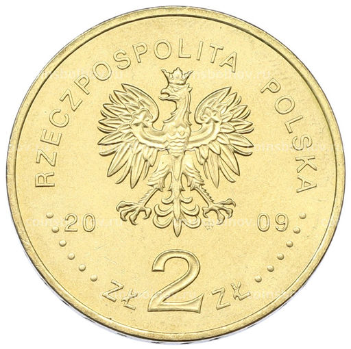 Монета 2 злотых 2009 года Польша 65 лет Варшавскому восстанию