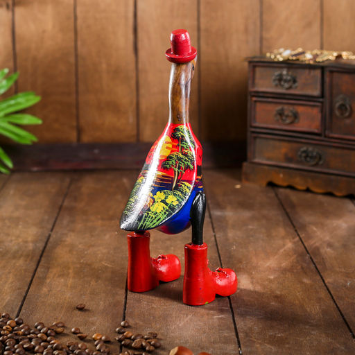 Сувенир «Утка с пейзажем», 13×9×27 см, дерево