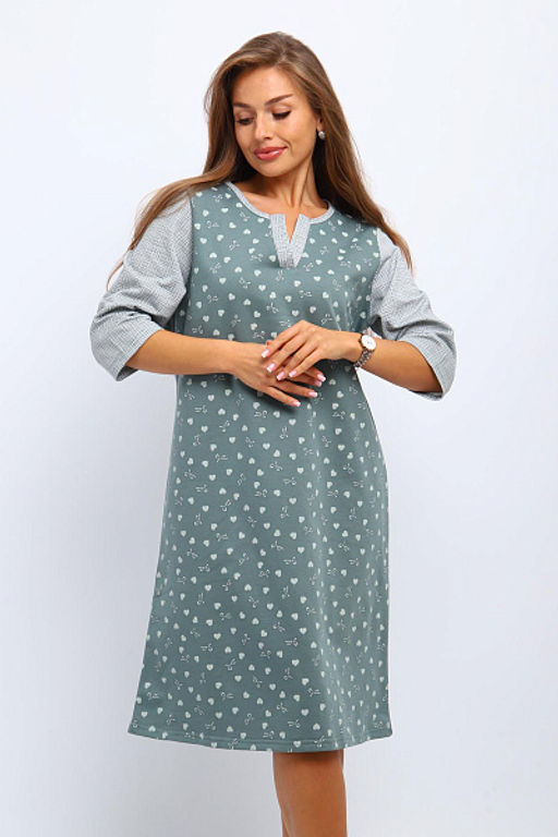 Сорочка теплая, футер с начесом (01060) - Плиона фото 15