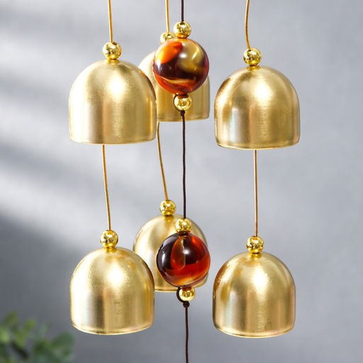 Музыка ветра «Рыбка», 7 колокольчиков, 37×6.5×6 см, МИКС