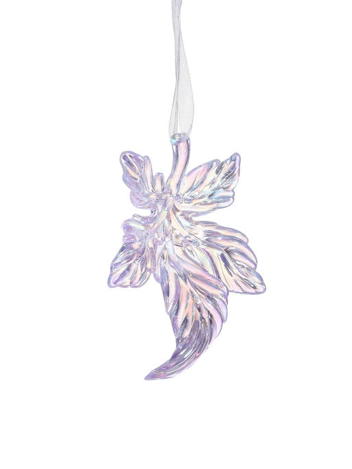 Цена за 2 шт. Ёлочная игрушка Зимнее волшебство. Волшебный листок, 118.2 см, прозрачный перелив  фото 8