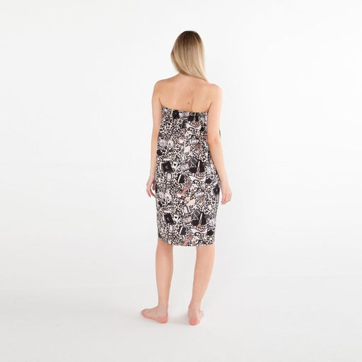 Полотенце банное Этель Леопард парео 80х144см, вафля 200г/м2, 100% хл  фото 5