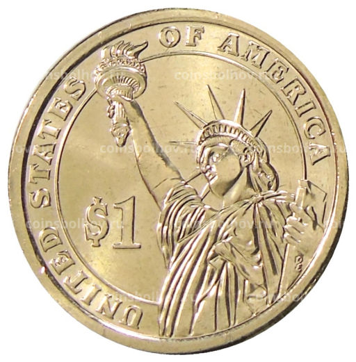 1 доллар 2012 года D США 23-й президент США Бенджамин Гаррисон
