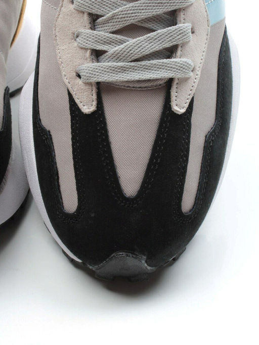 05-B327-10 BLACK/GRAY Кроссовки женские (натуральная замша, текстиль) - Фабричный китай фото 14