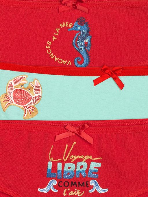 GULC3285(3шт. в упаковке) трусы для девочек - Pelican фото 2