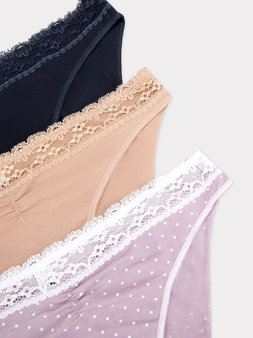 Трусы женские слипы мультипак (3 шт.) в фиолетовом цвете - Mark formelle фото 8