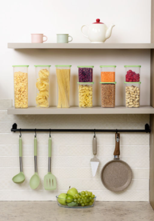 Банка для сыпучих продуктов Sugar&Spice Vanilla квадрат. 1,9л, с гибкой крышкой фисташка SE168610050