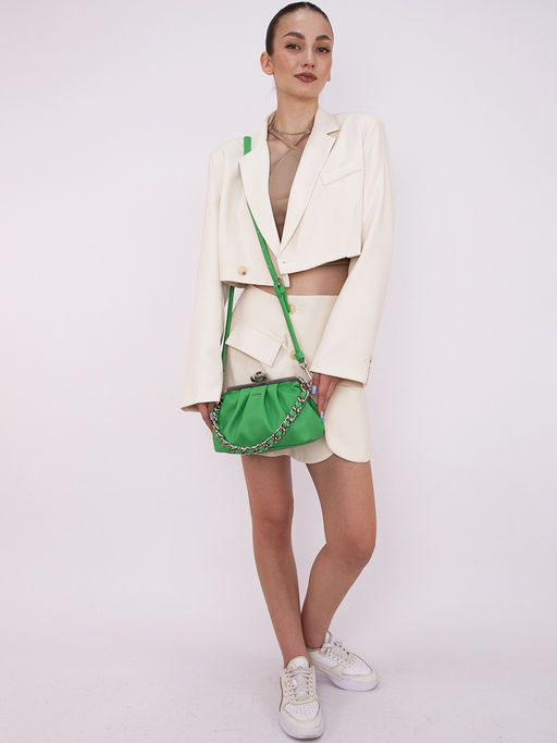 LACCOMA сумка Илария-ЛЦ802-зеленый эко кожа хлопок