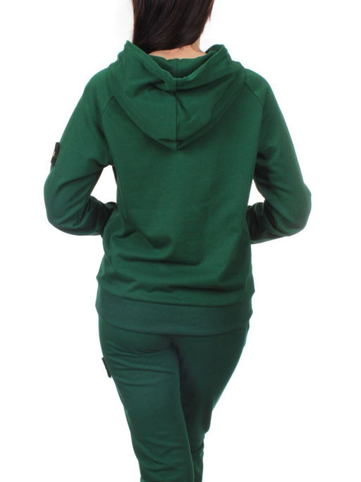 E102 GREEN Костюм спортивный женский (хлопок 90%, полиэстер 10%)