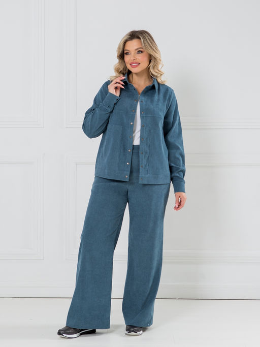 Жакет 1331-1 серо-голубой