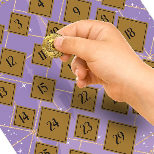 Книга с наклейками и скретч-слоем Адвент-календарь. Принцессы, А4, 24 стр. - Disney фото 3