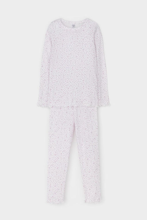 К 1618/нежно-лавандовый,лепестки цветов пижама для дев