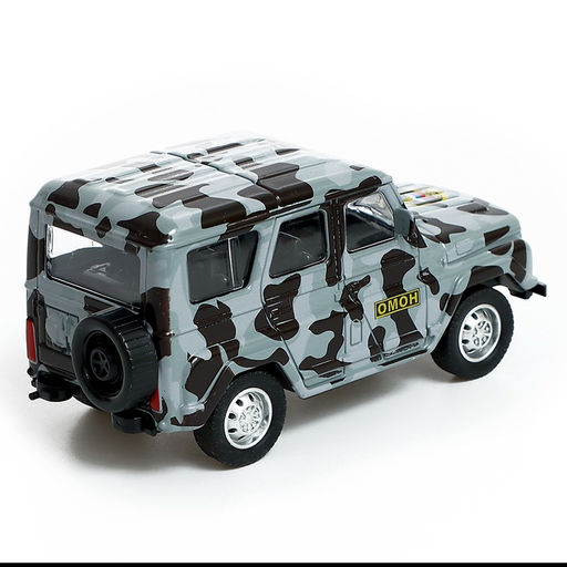 Машина металлическая УАЗ Hunter. ОМОН, инерция, 1:43 - АвтоГрад фото 6