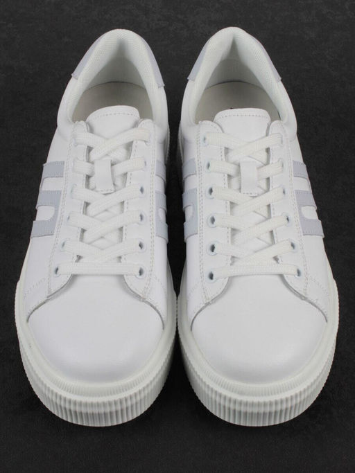 03-YC380-1 WHITE Кроссовки женские (натуральная кожа)