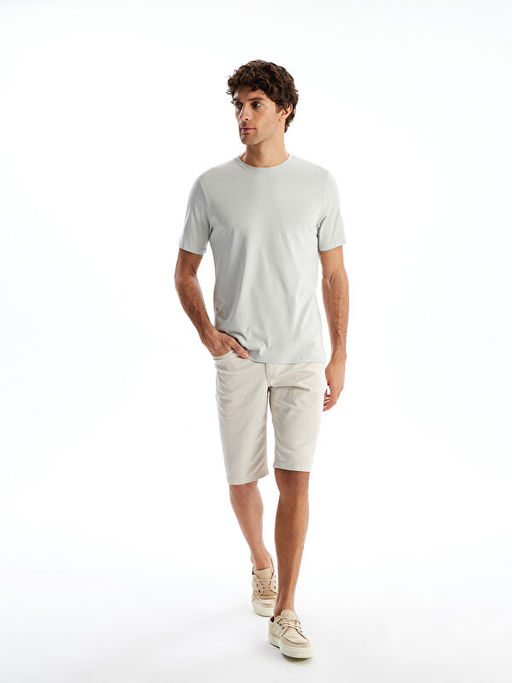 Bisiklet Yaka Penye Erkek Ti??rt