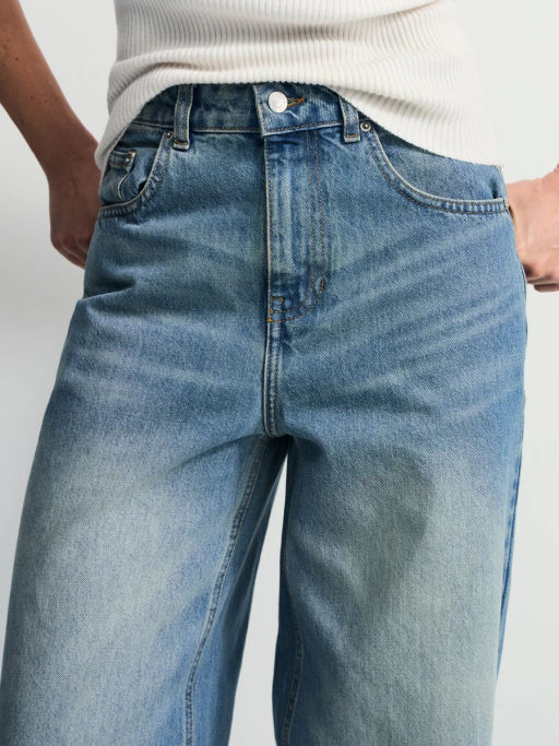 Джинсы wide leg с высокой посадкой / Zarina фото 7