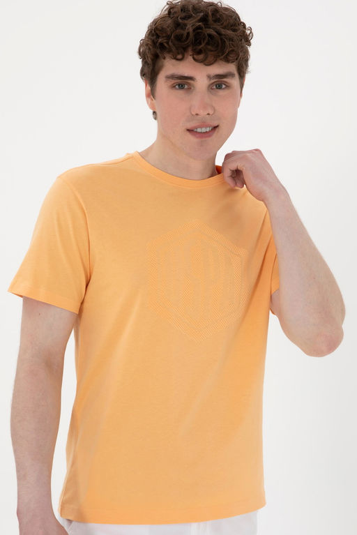 Erkek Regular Fit Bisiklet Yaka Turuncu Ti__rt Sepette S_rpriz _ndirim - U.s. polo assn фото 3