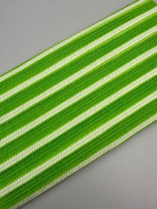 Bath Towel Мочалка-полотенце для душа с пилинг-эффектом / Stripe Long Exfoliating Towel, зелёная полоска