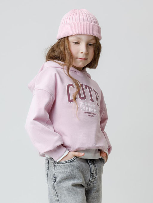 КР 302815/сиреневый 3206 к645 джемпер (худи) для дев