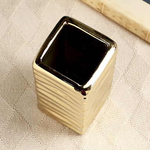 Ваза Кина, 9?20 см, керамика, золото