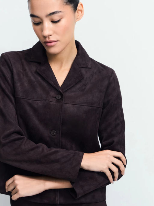 Укороченный жакет из искусственной замши / Zarina