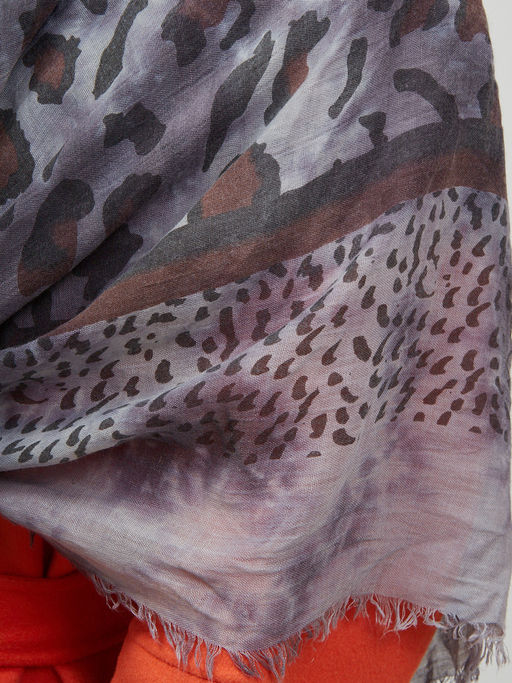 Большой, красивый платок из вареного хлопка. Рисунок на полотно наносится вручную - Tantino фото 12