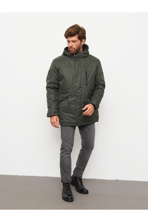 Акция -10%!!! М-33 Куртка классическая мужская утепленная (т.хаки)