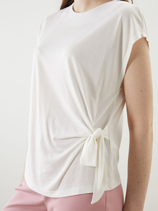 Bisiklet Yaka Kad?n Ti??rt