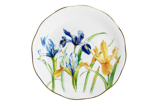 Пара чайная, 2 перс, 4 пр, 180 мл, белая, с золотистым кантом, Ирисы, Summer garden - Anna lafarg фото 8