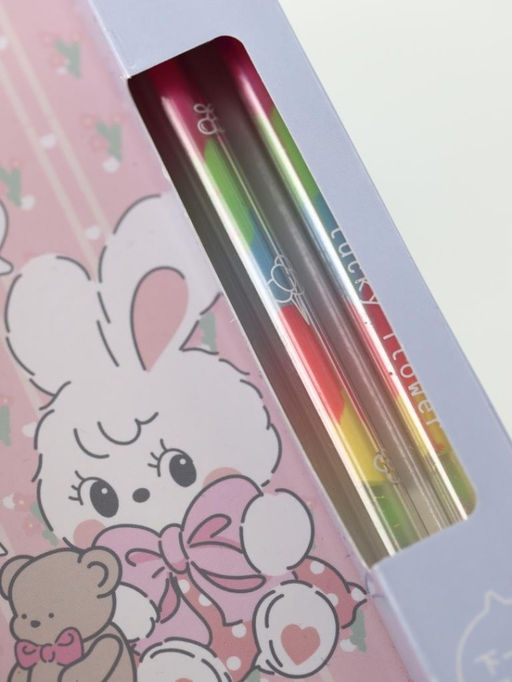 Набор цветных ручек (2 шт) "Purple cotton rabbit"