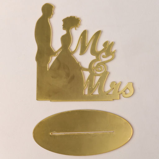 Топпер Mr&Mrs, цвет золото - Страна карнавалия фото 3