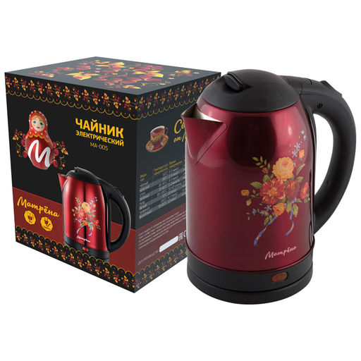 Чайник МАТРЕНА МА-005 (2,0 л) стальной, арт. 006752, 005413, 006751