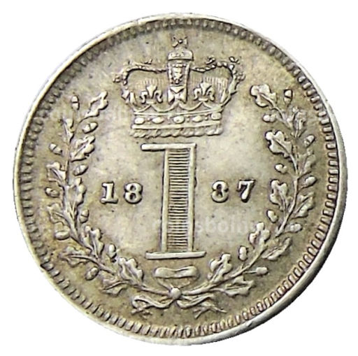 1 пенни 1887 года Великобритания Маунди