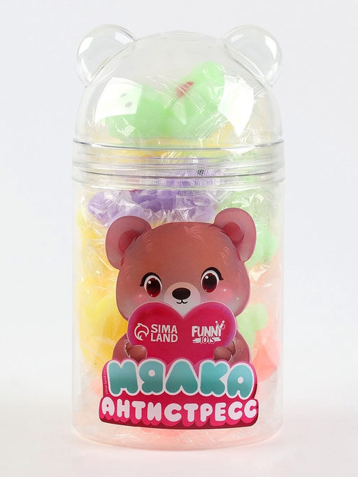 Цена за 15 шт. Антистресс сквиш мялка «Мишки», в банке