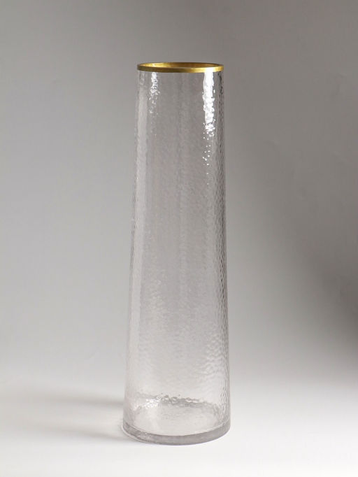 Ваза напольная «Линней», 50×15 см, стекло, прозрачная