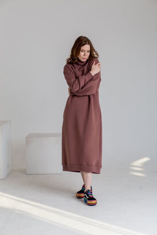 Платье футер 3х нитка с НАЧЁСОМ - Knitka wear фото 2