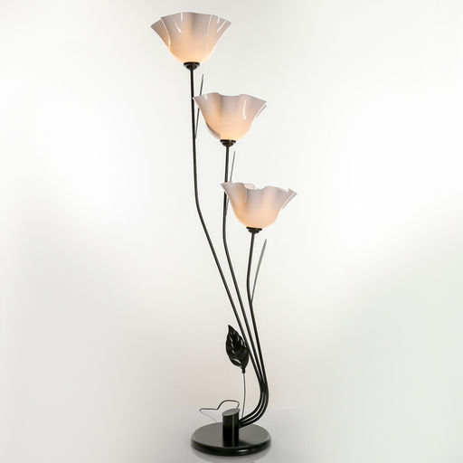 Торшер напольный BayerLux «Пион», 3×15 Вт, E27, черный