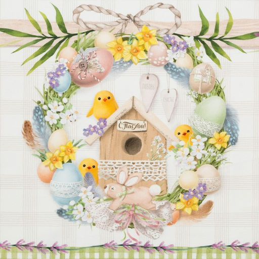 Скатерть Этель Уютная пасха 220х147 см, 100% хл, саржа 190 гр/м2  фото 3