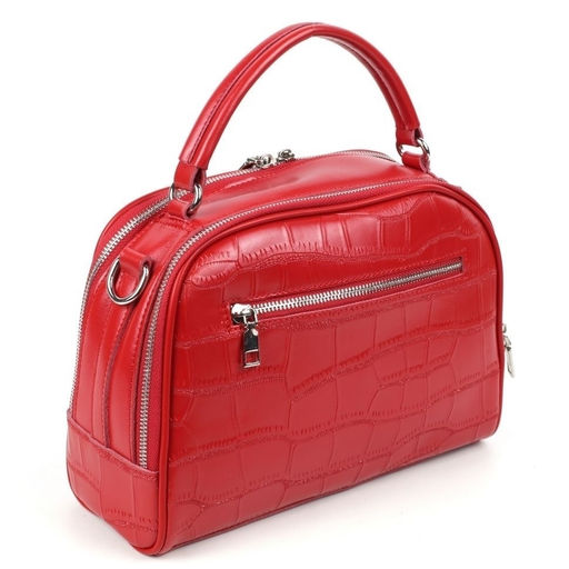 Женская кожаная сумка через плечо под крокодила 0171-2 - Cidirro фото 3