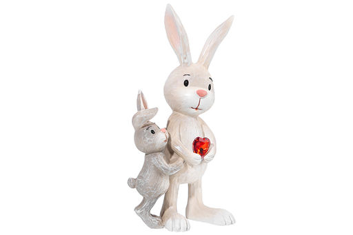 Фигурка декоративная 7*5*13,5 см Зайка и зайчонок - Elan gallery фото 8